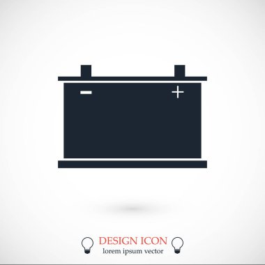 Araba pil simgesi. Vektör 