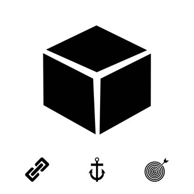  küp basit simgesini