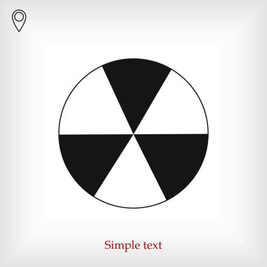 Tasarım radyoaktif simgesinin