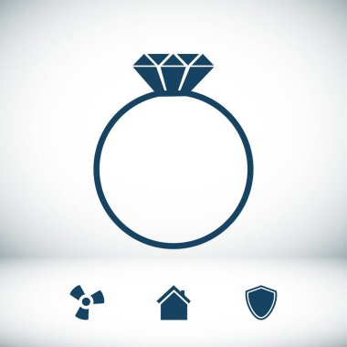 mücevher simgesiyle halka