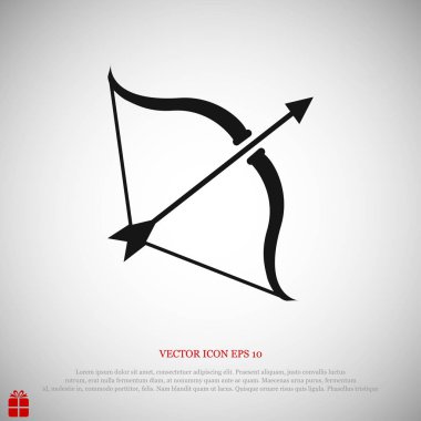 aşk tanrısı düz simgesi