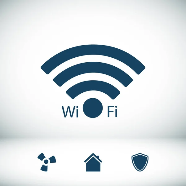 Wi-Fi melhor ícone plano —  Vetores de Stock