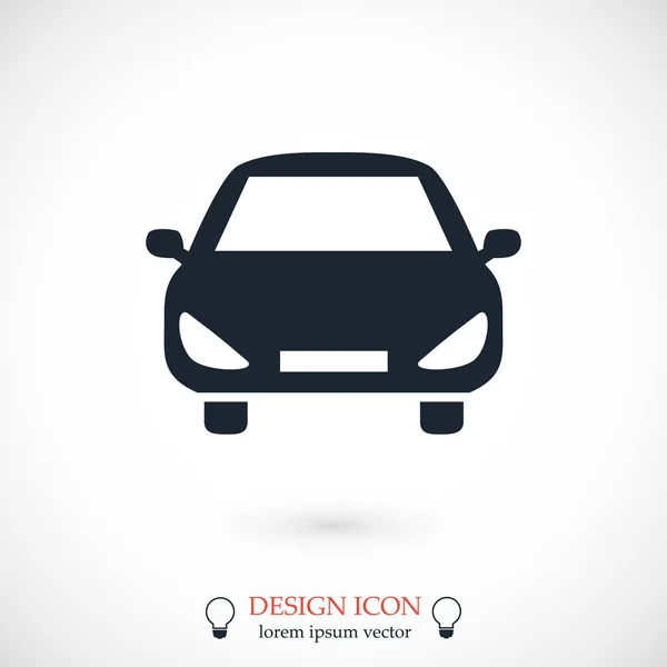 Icono plano de coche — Vector de stock