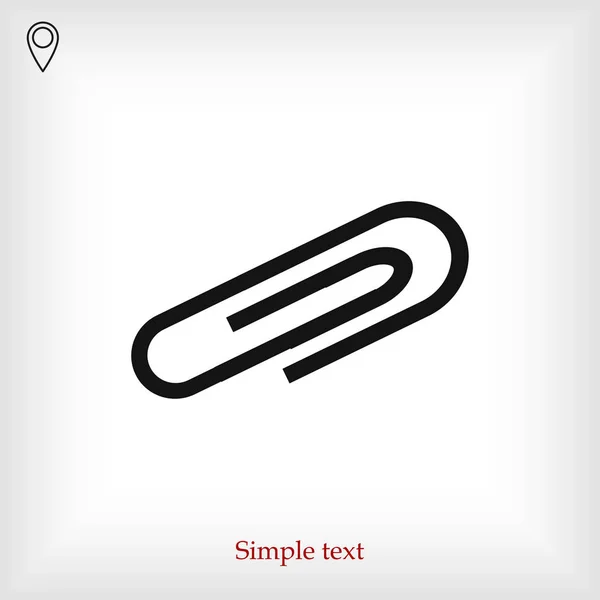 Paperclip pictogram — Stockvector