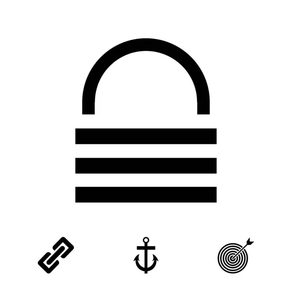 Lock sign icon — Stock Vector