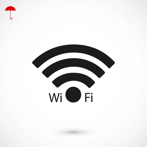 Wi-fi ベスト フラット アイコン — ストックベクタ