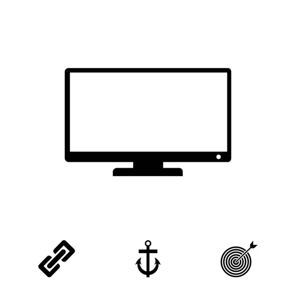 TV ekran simgesi — Stok Vektör