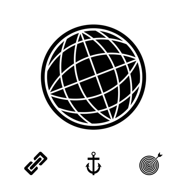 Aarde Globe pictogram — Stockvector