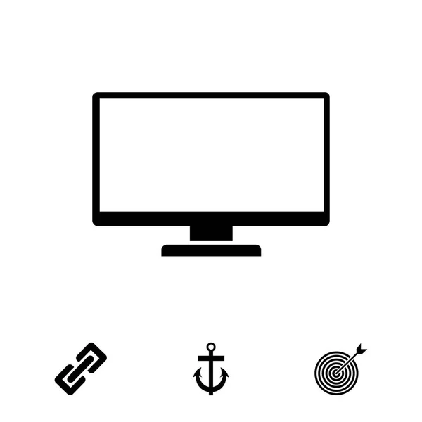 TV teken pictogram — Stockvector