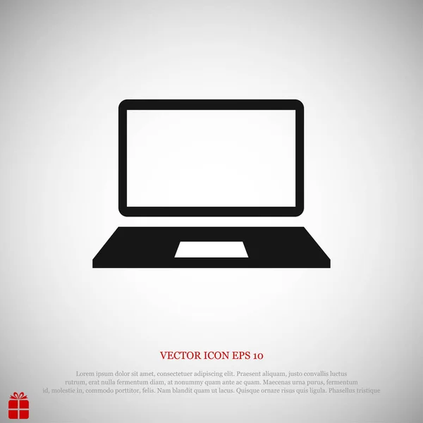 Laptop-web ikon — Stock Vector