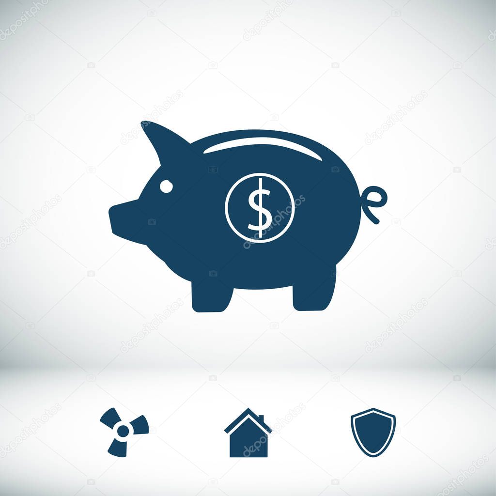 Piggy bank - saving money icon