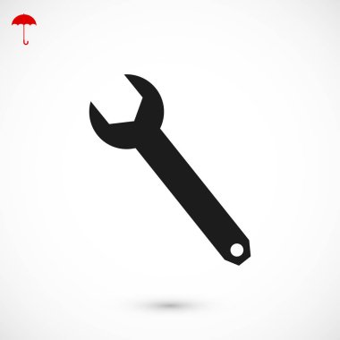 Düz İngiliz anahtarı simgesini