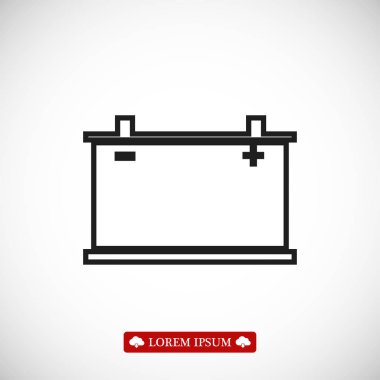 Araba pil simgesi. Vektör Eps 10