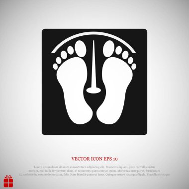İnsan ayak izleri simgesi