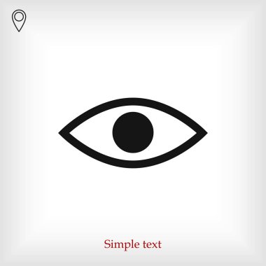 Göz basit simgesini 