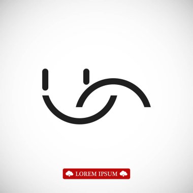 gülümseme düz simgesi 