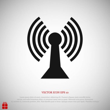 Comunication düz simgesi