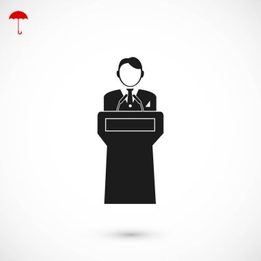  Hoparlör standlar podyum arkasında