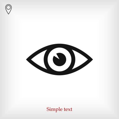 Göz basit simgesini 