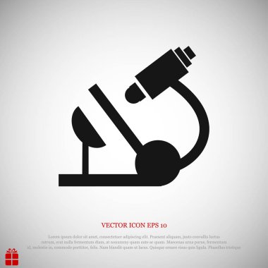 mikroskop siyah simgesi