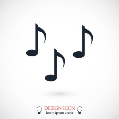 Müzik notlar işareti simgesi