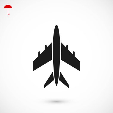 Uçak Düz Simgesi