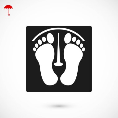 İnsan ayak izleri simgesi