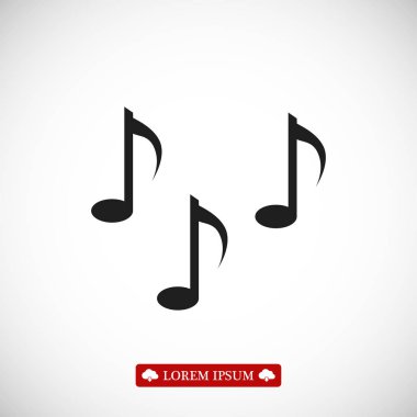 Müzik notlar işareti simgesi