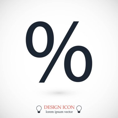 yüzde işareti simgesi