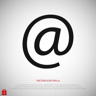 düz e-posta simgesi