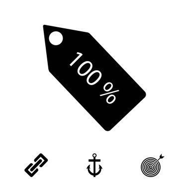 % 100 bir ses etiketi simgesi 