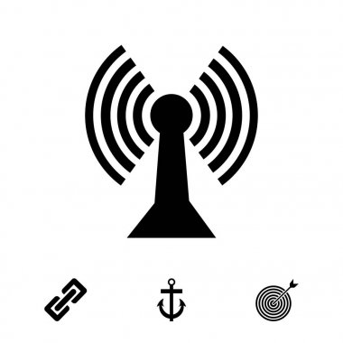 Comunication düz simgesi