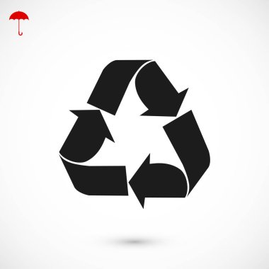 geri dönüşüm işareti simgesi
