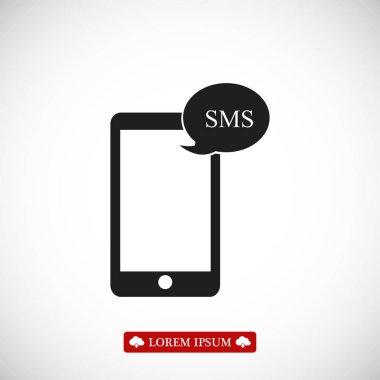 Cep telefonu sms simgesi