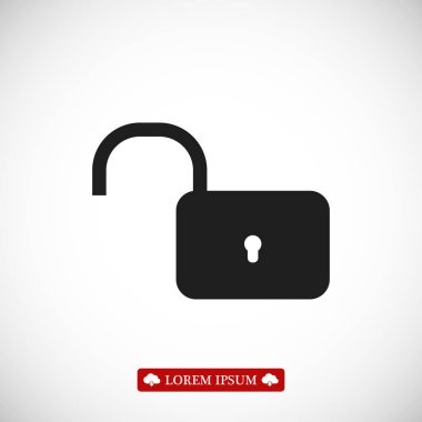 kilit işareti simgesi