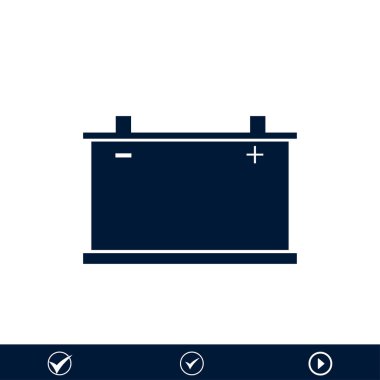 Araba pil simgesi. Vektör 