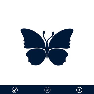 siyah kelebek simgesi