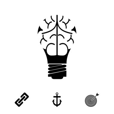 ampul insan beyni simgesiyle