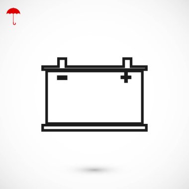 Araba pil simgesi. Vektör Eps 10