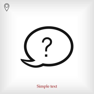 Sohbet, soru simgesi