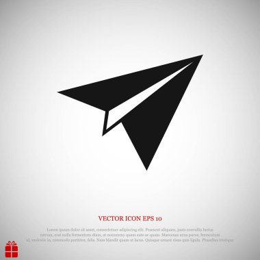 kağıt düzlem simgesi