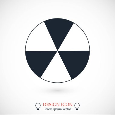 Tasarım radyoaktif simgesinin