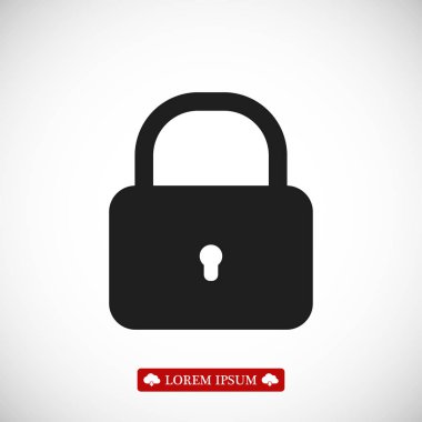 kilit işareti simgesi