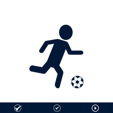 Futbol oyuncu siluet