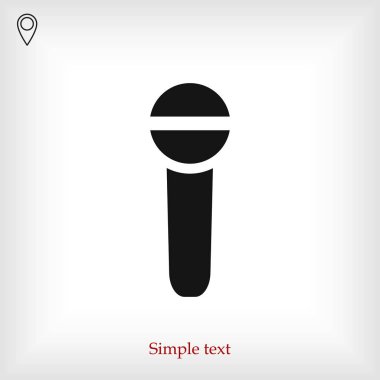 mikrofon işareti simgesi