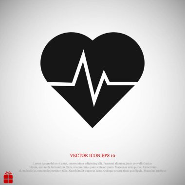 kalp atışı tıbbi simgesi 