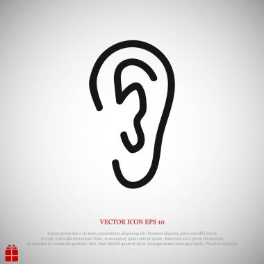 İnsan kulağının simgesi