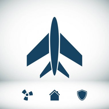 Uçak Düz Simgesi