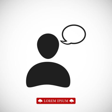 Sohbet basit simgesi