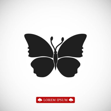 siyah kelebek simgesi